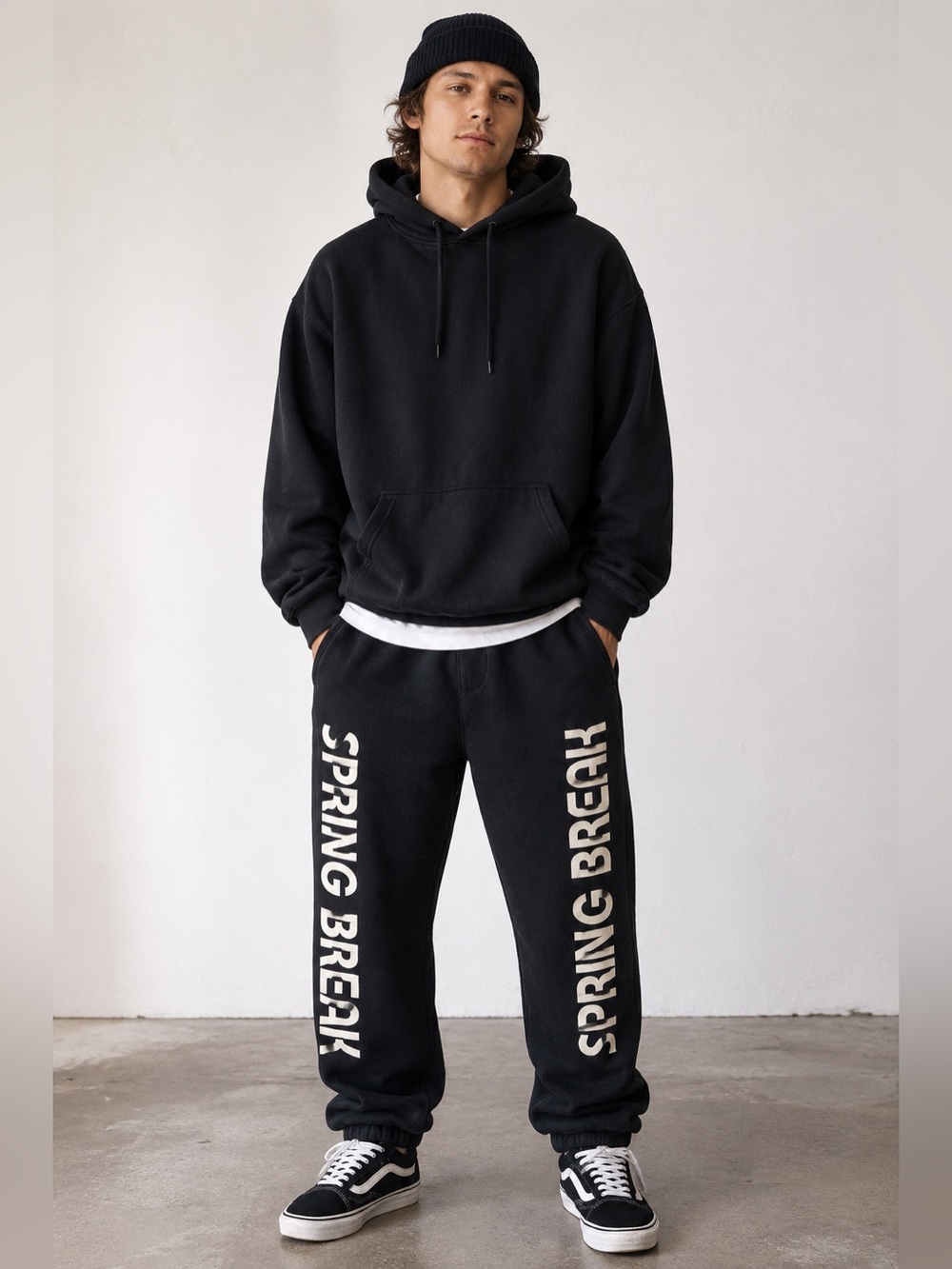 ThirtyTwo Wyler Fleece Jogger Pants Mens M Black Snowboard Streetwear Logo